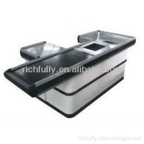 RFY-SC10: Hot Selling Electronic supermarket Checkout Counter with conveyor Belt for sale